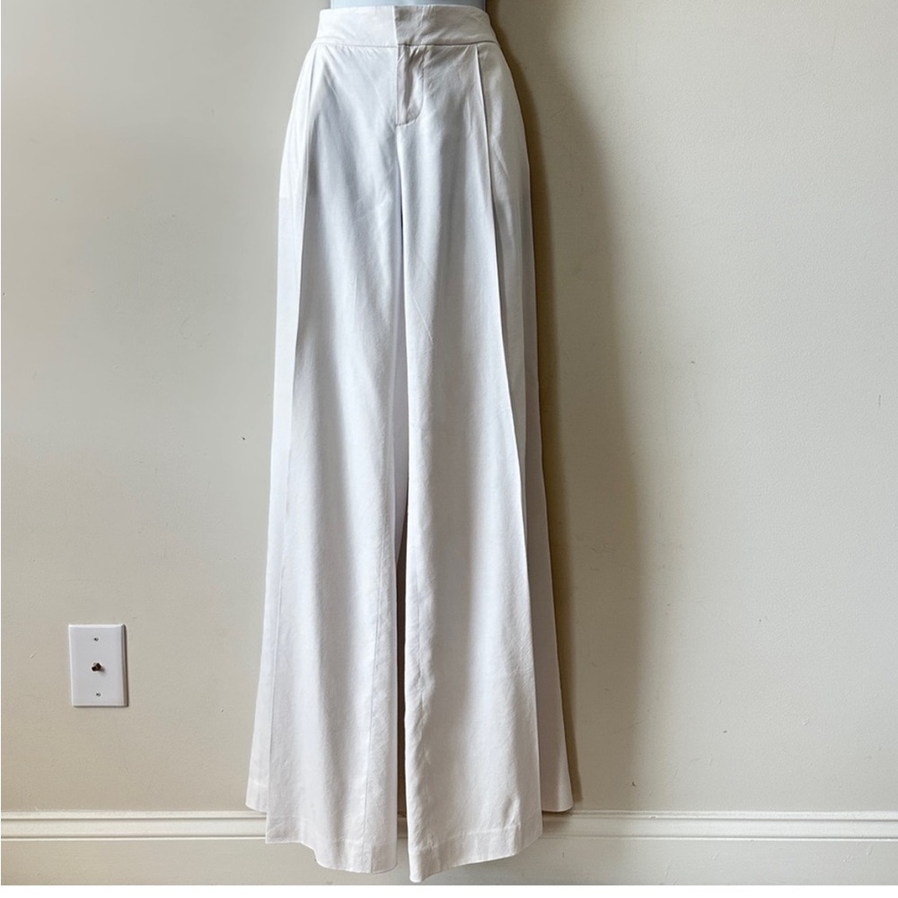 ALICE + OLIVE Eric linen-blend wide leg pants